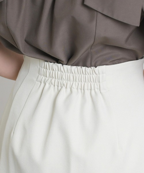 31 Sons de mode（トランテアン　ソン　ドゥ　モード）の「2026春夏新作 アシメプリーツミニスカート（スカート・レディース・アイボリー/ブラック/グレー・M/S）」の14枚目の写真