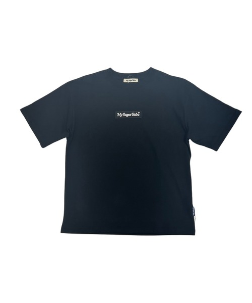 My sugar Babe(マイシュガーベイブ)の「embroidery box logo tee(Tシャツ/カットソー・メンズ・ブルー/ブラック×ブラック/オレンジ/ネイビー/ブルー系/ホワイト×ネイビー/ホワイト×レッド・X-LARGE/LARGE/MEDIUM)」の20枚目の写真