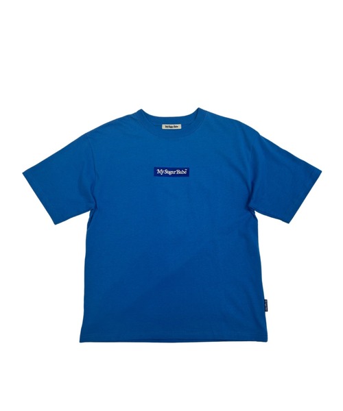 My sugar Babe(マイシュガーベイブ)の「embroidery box logo tee(Tシャツ/カットソー・メンズ・ブルー/ブラック×ブラック/オレンジ/ネイビー/ブルー系/ホワイト×ネイビー/ホワイト×レッド・X-LARGE/LARGE/MEDIUM)」の8枚目の写真