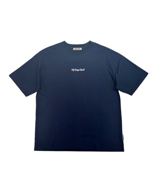 My sugar Babe(マイシュガーベイブ)の「embroidery box logo tee(Tシャツ/カットソー・メンズ・ブルー/ブラック×ブラック/オレンジ/ネイビー/ブルー系/ホワイト×ネイビー/ホワイト×レッド・X-LARGE/LARGE/MEDIUM)」の11枚目の写真