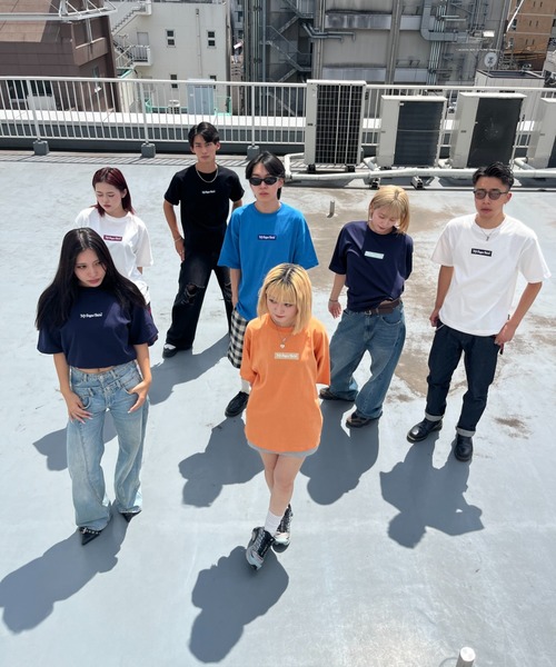 My sugar Babe(マイシュガーベイブ)の「embroidery box logo tee(Tシャツ/カットソー・メンズ・ブルー/ブラック×ブラック/オレンジ/ネイビー/ブルー系/ホワイト×ネイビー/ホワイト×レッド・X-LARGE/LARGE/MEDIUM)」の12枚目の写真