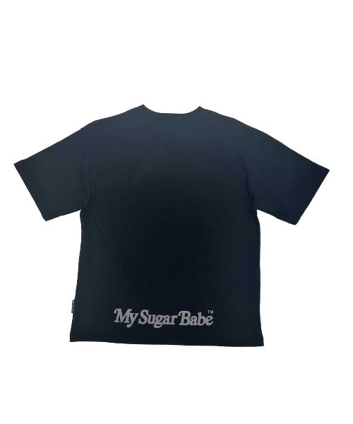 My sugar Babe(マイシュガーベイブ)の「embroidery box logo tee(Tシャツ/カットソー・メンズ・ブルー/ブラック×ブラック/オレンジ/ネイビー/ブルー系/ホワイト×ネイビー/ホワイト×レッド・X-LARGE/LARGE/MEDIUM)」の13枚目の写真