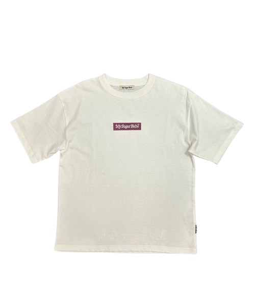 My sugar Babe(マイシュガーベイブ)の「embroidery box logo tee(Tシャツ/カットソー・メンズ・ブルー/ブラック×ブラック/オレンジ/ネイビー/ブルー系/ホワイト×ネイビー/ホワイト×レッド・X-LARGE/LARGE/MEDIUM)」の21枚目の写真
