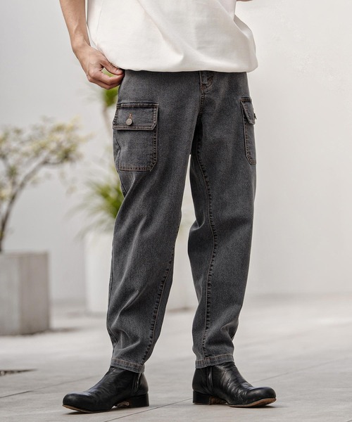 mp14748-ブッシュカーゴデニムパンツ(HLCM0241)（デニムパンツ