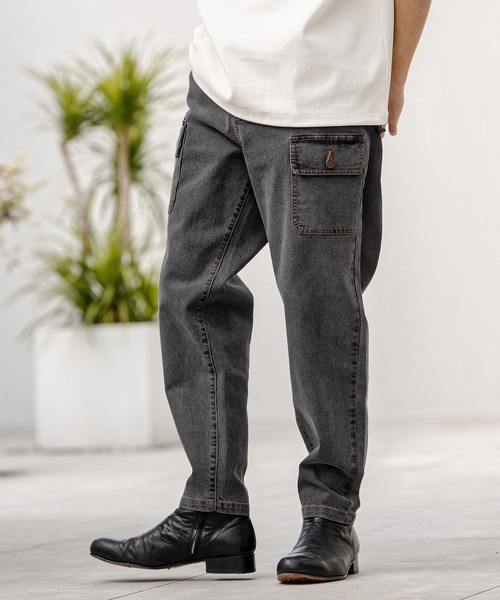 CAMBIO(カンビオ)の「mp14748-ブッシュカーゴデニムパンツ(HLCM0241)(デニムパンツ・メンズ・インディゴブルー/ライトインディゴブルー/ブラック・S/M/L)」の16枚目の写真