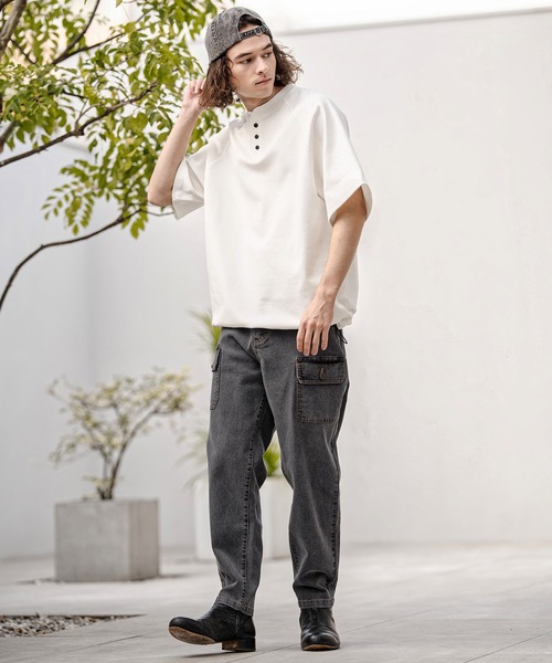 CAMBIO(カンビオ)の「mp14748-ブッシュカーゴデニムパンツ(HLCM0241)(デニムパンツ・メンズ・インディゴブルー/ライトインディゴブルー/ブラック・S/M/L)」の19枚目の写真