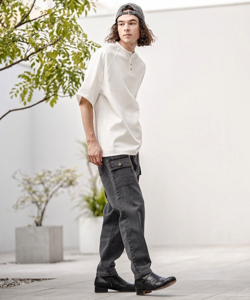 CAMBIO(カンビオ)の「mp14748-ブッシュカーゴデニムパンツ(HLCM0241)(デニムパンツ・メンズ・インディゴブルー/ライトインディゴブルー/ブラック・S/M/L)」の20枚目の写真