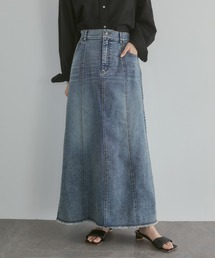 hunch（ハンチ）の「ストレッチデニム ナロースカート（デニムスカート）」