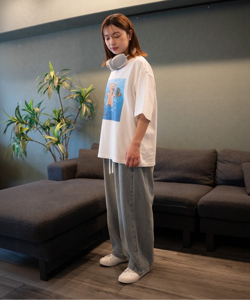 bashful base Oriental(バッシュフルベースオリエンタル)の「【bbO】ベースくんキャッチザマネーT(Tシャツ/カットソー・メンズ・ブラック/ホワイト/ブラウン・SMALL/MEDIUM/LARGE)」の15枚目の写真