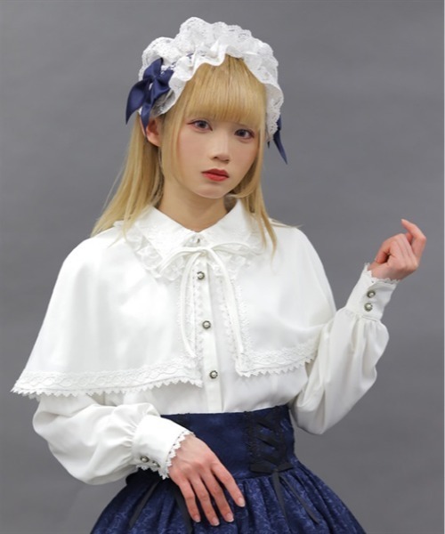ケープ付ブラウス（シャツ/ブラウス）｜Chalmiere（シャルミエール）の