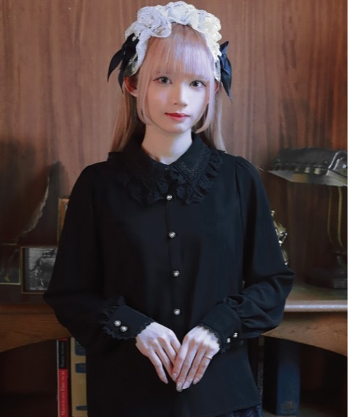 ケープ付ブラウス（シャツ/ブラウス）｜Chalmiere（シャルミエール）の