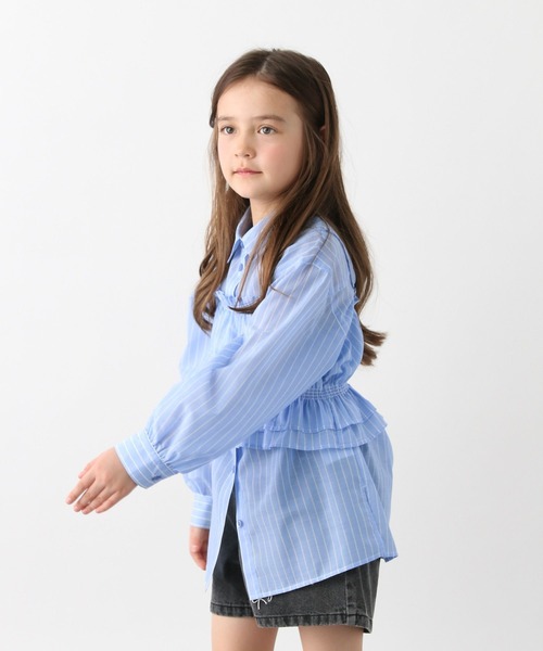 GLOBAL WORK（グローバルワーク）の「トクトク2SETビスチェ＊シャツ/646213（シャツ/ブラウス・キッズ・ブルー/オフホワイト・130cm/160cm/150cm/140cm）」の7枚目の写真