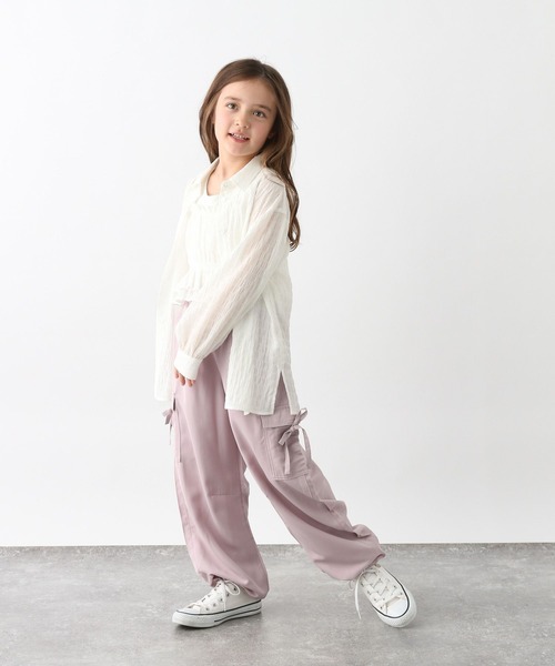 GLOBAL WORK（グローバルワーク）の「トクトク2SETビスチェ＊シャツ/646213（シャツ/ブラウス・キッズ・ブルー/オフホワイト・130cm/160cm/150cm/140cm）」の10枚目の写真