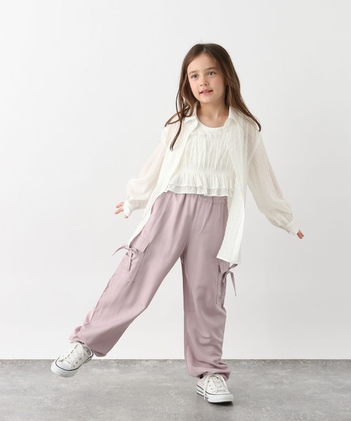 GLOBAL WORK（グローバルワーク）の「トクトク2SETビスチェ＊シャツ/646213（シャツ/ブラウス・キッズ・ブルー/オフホワイト・130cm/160cm/150cm/140cm）」の11枚目の写真