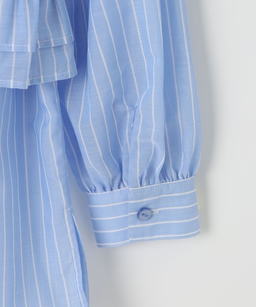 GLOBAL WORK（グローバルワーク）の「トクトク2SETビスチェ＊シャツ/646213（シャツ/ブラウス・キッズ・ブルー/オフホワイト・130cm/160cm/150cm/140cm）」の18枚目の写真
