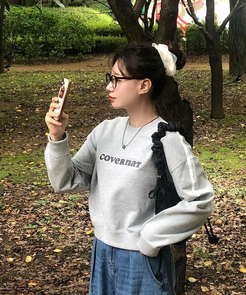 COVERNAT WOMAN（カバーナットウーマン）の「ウィメンズクーパー ロゴライニングマンツーマン ネイビー（スウェット・レディース・その他・WS/WM）」の6枚目の写真