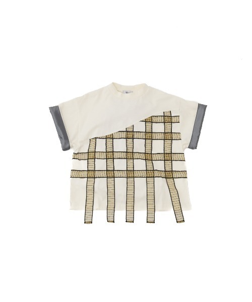 unica(ユニカ)の「チェックテープTシャツ laides(Tシャツ/カットソー・レディース・ブラック×ホワイト/ホワイト系その他/ブラック×グリーン・F)」の17枚目の写真