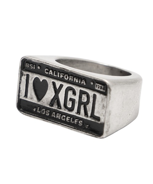 X-girl(エックスガール)の「PLATE LOGO RING(リング・レディース・シルバー/ゴールド・ONE SIZE)」の10枚目の写真