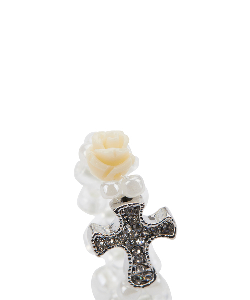 LUVISTRUE（ラヴイズトゥルー）の「EL CUBIC CROSS RING(IVORY)（リング・レディース・その他・FREE）」の3枚目の写真