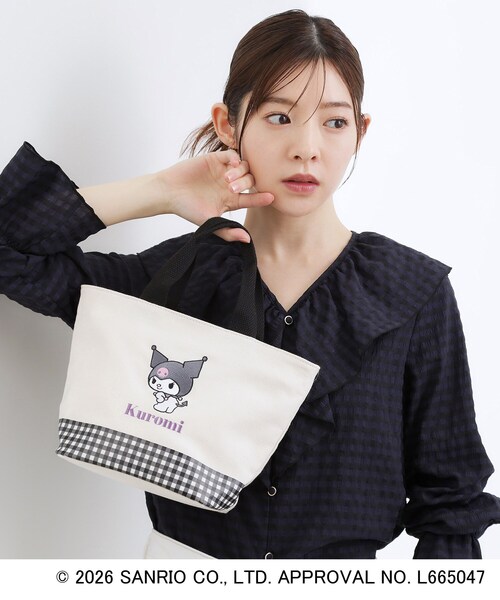 grove(グローブ)の「【マイメロディ&クロミ】ギンガムミニトート(トートバッグ・レディース・ブラック系1/レッド系3・00)」の3枚目の写真