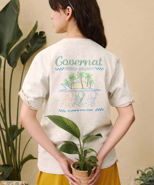 COVERNAT(カバーナット)の「クールコットンサーファーダックグラフィックTシャツブラック(Tシャツ/カットソー・レディース・その他・SMALL/MEDIUM/LARGE/X-LARGE/XX-LARGE/X-SMALL)」の8枚目の写真