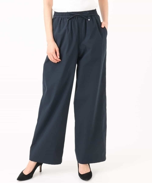 MK MICHEL KLEIN（エムケーミッシェルクラン）の「[抗ピリング/洗える]コットンライクストレッチワイドパンツ（スラックス・レディース・ベージュ/ネイビー/カーキ・38）」の18枚目の写真