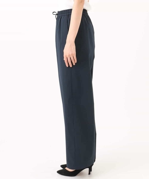 MK MICHEL KLEIN（エムケーミッシェルクラン）の「[抗ピリング/洗える]コットンライクストレッチワイドパンツ（スラックス・レディース・ベージュ/ネイビー/カーキ・38）」の19枚目の写真