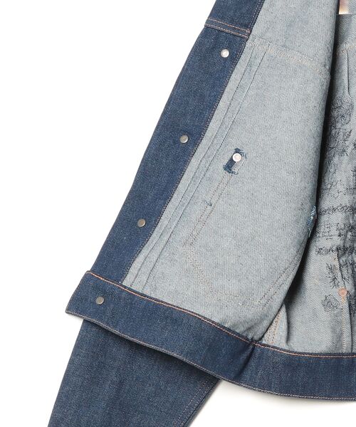 POLO RALPH LAUREN（ポロ ラルフ ローレン）の「ビーデッド デニム トラッカー ジャケット（デニムジャケット・レディース・ネイビー系1・S/M/XS）」の5枚目の写真