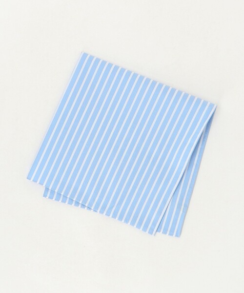 UNITED ARROWS（ユナイテッドアローズ）の「SIDOGRAS ストライプ ハンカチ（バンダナ/スカーフ・メンズ・ライトブルー/ケリーグリーン/イエロー/ベージュ・FREE）」の3枚目の写真