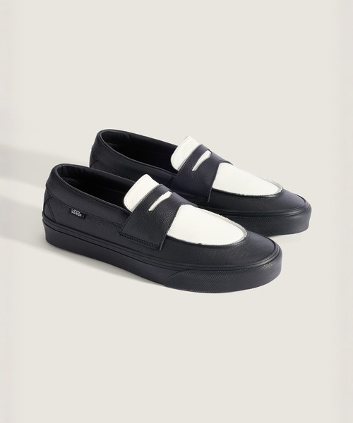 VANS（バンズ）の「ローファー 53 / Loafer 53 LEATHER BLACK/MARSHM VN000Z0GBPT1（ローファー・メンズ・ブラック×ホワイト・6.5/6/5.5/5/11/10.5/10/9.5/9/8.5/8/7.5/7）」の2枚目の写真
