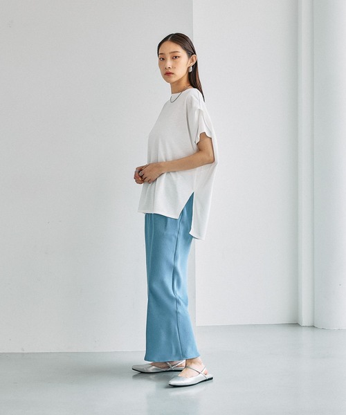 LEPSIM(レプシィム)の「《スグッカワ》袖タックT 639431(Tシャツ/カットソー・レディース・オフホワイト/キャメル/ブラック・FREE)」の16枚目の写真
