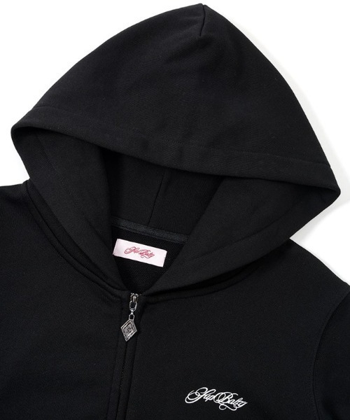 SUPPLIER(サプライヤー)の「A'GEM/9 × .kom 『SUPPLIER/サプライヤー』 Baby Cross Zip Hoodie Regular Fit /ベイビークロスジップアップパーカー レギュラーフィット(パーカー・レディース・カーキ/ライトピンク/ブラック・FREE)」の16枚目の写真