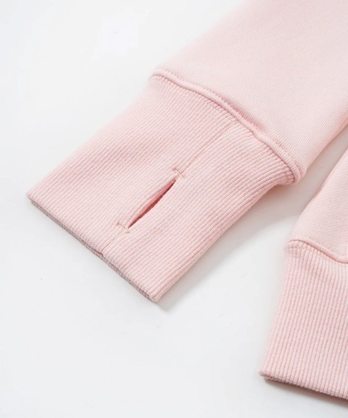 SUPPLIER(サプライヤー)の「A'GEM/9 × .kom 『SUPPLIER/サプライヤー』 Baby Cross Zip Hoodie Regular Fit /ベイビークロスジップアップパーカー レギュラーフィット(パーカー・レディース・カーキ/ライトピンク/ブラック・FREE)」の10枚目の写真