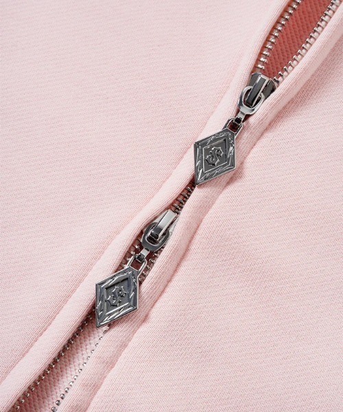 SUPPLIER(サプライヤー)の「A'GEM/9 × .kom 『SUPPLIER/サプライヤー』 Baby Cross Zip Hoodie Regular Fit /ベイビークロスジップアップパーカー レギュラーフィット(パーカー・レディース・カーキ/ライトピンク/ブラック・FREE)」の6枚目の写真