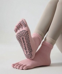 Vini（ヴィニ）の「【 5本指 ／ 滑り止め付き 】 レイヤード ヨガ / ピラティス ソックス（ソックス/靴下）」