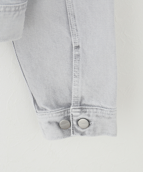 Carhartt WIP(カーハートダブリューアイピー)の「CARHARTT WIP / カーハート ダブリューアイピー W' ARCA JACKET(デニムジャケット・レディース・パープル/ホワイト・SMALL)」の17枚目の写真