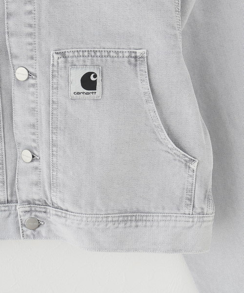 Carhartt WIP(カーハートダブリューアイピー)の「CARHARTT WIP / カーハート ダブリューアイピー W' ARCA JACKET(デニムジャケット・レディース・パープル/ホワイト・SMALL)」の4枚目の写真