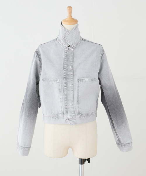 Carhartt WIP(カーハートダブリューアイピー)の「CARHARTT WIP / カーハート ダブリューアイピー W' ARCA JACKET(デニムジャケット・レディース・パープル/ホワイト・SMALL)」の6枚目の写真
