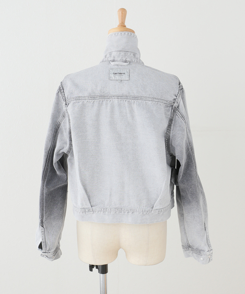 Carhartt WIP(カーハートダブリューアイピー)の「CARHARTT WIP / カーハート ダブリューアイピー W' ARCA JACKET(デニムジャケット・レディース・パープル/ホワイト・SMALL)」の7枚目の写真