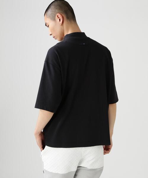 PEARLY GATES(パーリーゲイツ)の「【PGG】【直営店舗&公式オンライン限定】パルパーエコWメッシュ半袖モックネックカットソー (MENS)(Tシャツ/カットソー・メンズ・ホワイト/ネイビー・MEDIUM/X-LARGE/LARGE)」の5枚目の写真