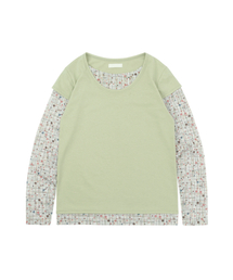 SUNNECT（ソネクト）の「Rainbow Layered LS Tee - Green（Tシャツ/カットソー）」