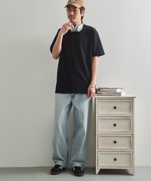 LIFEMAX(ライフマックス)の「【LIFEMAX】6.8oz スラブTシャツ 半袖 無地 凹凸生地 ナチュラル 風合い カジュアル シンプル インナー MS1168(Tシャツ/カットソー・メンズ・オフホワイト/ブラック/ネイビー・M/XL/L)」の22枚目の写真