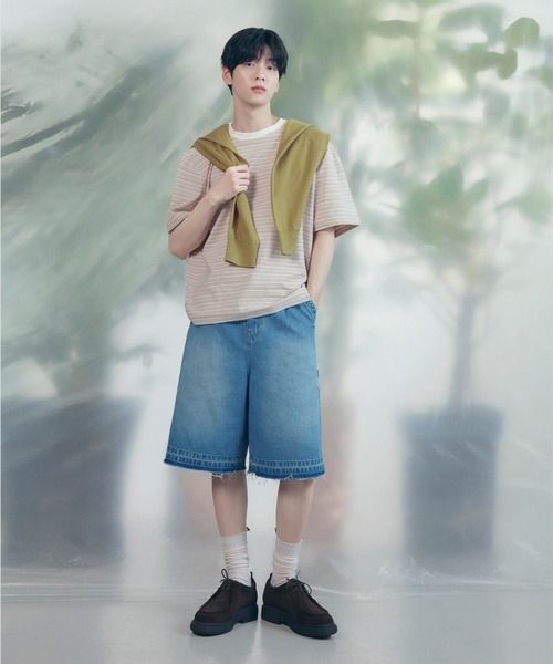 COVERNAT（カバーナット）の「[SOOBIN着用] RING-SPUN BERMUDA DENIM SHORTS（デニムパンツ・メンズ・ブルー系その他/ブラック/ブルー・X-LARGE/LARGE/MEDIUM/SMALL/X-SMALL）」の3枚目の写真