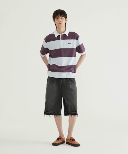 COVERNAT（カバーナット）の「[SOOBIN着用] RING-SPUN BERMUDA DENIM SHORTS（デニムパンツ・メンズ・ブルー系その他/ブラック/ブルー・X-LARGE/LARGE/MEDIUM/SMALL/X-SMALL）」の2枚目の写真