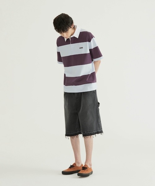 COVERNAT（カバーナット）の「[SOOBIN着用] RING-SPUN BERMUDA DENIM SHORTS（デニムパンツ・メンズ・ブルー系その他/ブラック/ブルー・X-LARGE/LARGE/MEDIUM/SMALL/X-SMALL）」の5枚目の写真