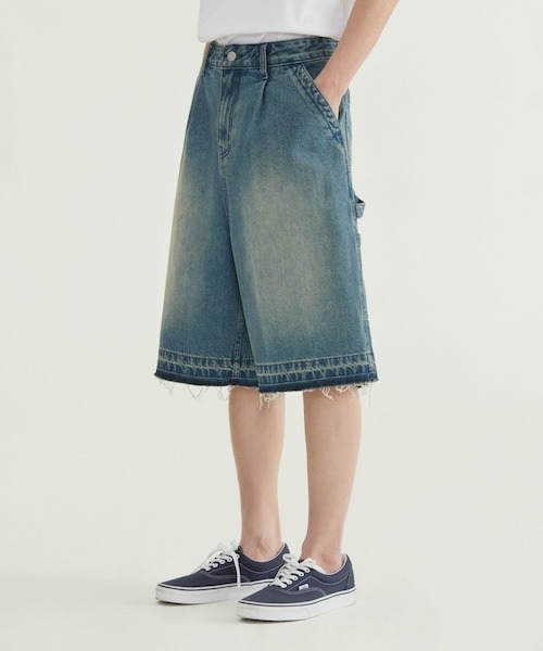COVERNAT（カバーナット）の「[SOOBIN着用] RING-SPUN BERMUDA DENIM SHORTS（デニムパンツ・メンズ・ブルー系その他/ブラック/ブルー・X-LARGE/LARGE/MEDIUM/SMALL/X-SMALL）」の14枚目の写真