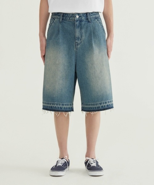 COVERNAT（カバーナット）の「[SOOBIN着用] RING-SPUN BERMUDA DENIM SHORTS（デニムパンツ・メンズ・ブルー系その他/ブラック/ブルー・X-LARGE/LARGE/MEDIUM/SMALL/X-SMALL）」の13枚目の写真