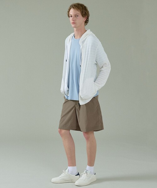 ABAHOUSE（アバハウス）の「【セットアップ対応】ドットエアー ワイドショートパンツ（その他パンツ・メンズ・ネイビー/グレイッシュベージュ・48/46）」の3枚目の写真