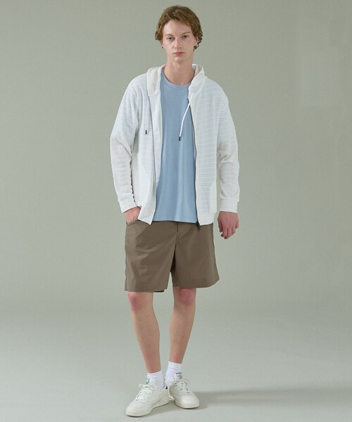 ABAHOUSE（アバハウス）の「【セットアップ対応】ドットエアー ワイドショートパンツ（その他パンツ・メンズ・ネイビー/グレイッシュベージュ・48/46）」の19枚目の写真