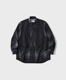 【White Mountaineering / ホワイトマウンテニアリング】OMBRE CHECK MID GUSSET SLEEVE SHIRT